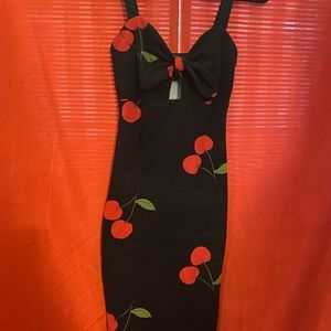 Forever 21 cherry bomb midi dress